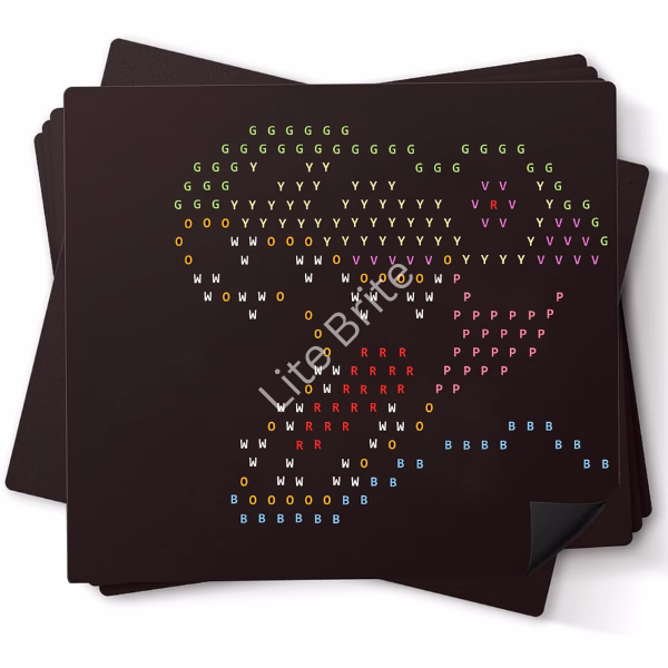 Dinosaur Refill Template Set for Vintage Lite Brite – 12 Sheets, 8 x 6.8, Light Board Accessories