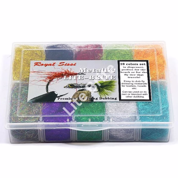 Lite Brite Neon Brooklyn Metallic Dubbing – 10 Mylar Tinsel Colors for Creative Glow Art